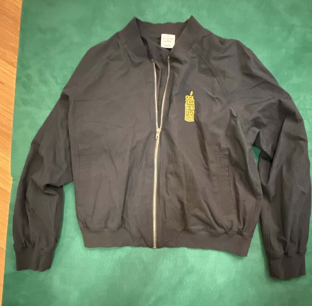 Disney Parks Hocus Pocus Black Flame Candle Bomber Jacket